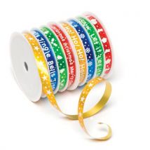 Festive Ribbons (Pack of 8) Christmas Craft Supplies