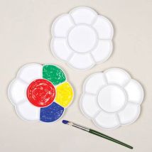 Flower Paint Palettes (Pack of 3) Paints