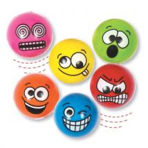 Funny Faces High Bounce Balls Toys