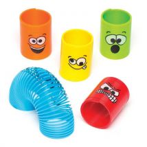 Funny Faces Mini Springs (Pack of 12) Toys