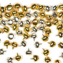 Gold & Silver Jingle Bells (Pack of 150) Christmas Craft Supplies