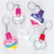 Heart Sand Art Keyrings (Pack of 5) Craft Kits