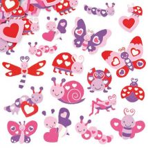 Love Bug Foam Stickers (Pack of 120) Craft Embellishments