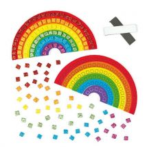 Rainbow Mosaic Magnet Kits (Pack of 4) Craft Kits