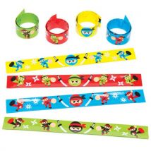 Ninja Slap-on Cuffs (Pack of 8) Toys