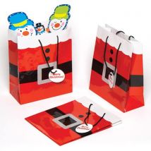 Santa Suit Gift Bags (Pack of 6) Christmas Craft Supplies