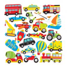 Transport Foam Stickers (Pack of 120) Craft Embellishments