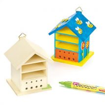 Wooden Insect Bug Houses (Pack of 2) Wood Craft Kits For Kids