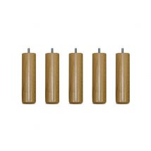 Jeu 5 pieds bois supersom h16 Pieds sommiers - Basika