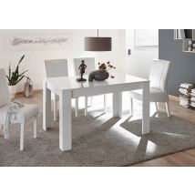Table de repas Costa blanc brillant - Basika