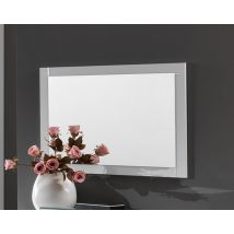 Miroir Star laqué blanc Blanc - 60 x 80 x 2cm - Basika