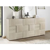 Buffet 3 portes Damier bois - Buffet - Basika