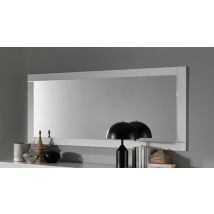 Miroir Modena laquée blanc/béton Blanc - Basika