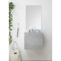 Composition murale Infinity Béton - 140 x 56 x 30cm - Basika