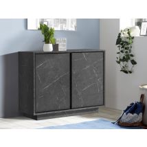 Buffet 2 portes Ice marbre noir - Buffet - Basika