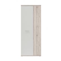 Armoire 2 portes Net 106 Chene cendré - 179 x 69 x 35cm - Basika