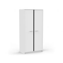 Armoire 2 portes Reverso Blanc mat - 181 x 89 x 50cm - Basika