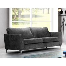 Canapé 3 places Bonita Gris - 92 x 200 x 86cm - Basika