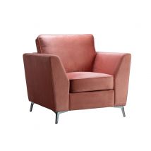 Fauteuil Bonita Rose - 92 x 96 x 86cm - Basika