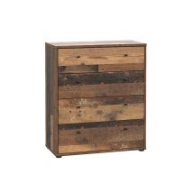 Commode 4 tiroirs Tempra vintage Vintage - 85.5 x 74 x 35cm - Basika