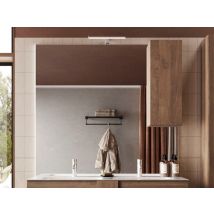 Miroir+led+colonne Venus salle de bain Chene mercure - 110 x 80 x 18cm - Basika