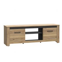 Meuble tv San cayetano Chene - 54 x 161 x 42cm - Basika