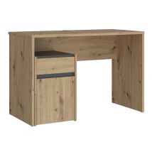 Bureau 1 porte tiroir Modultruck Chene artisan/gris - 72.5 x 110 x 53cm - Basika