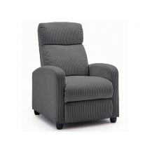 Fauteuil relax Darwin Gris foncé - 100 x 69 x 93cm - Basika