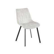 Chaise Narcisse Beige/noir - 86 x 49 x 63cm - Basika