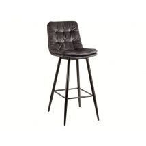 Tabouret de bar Gio Gris foncé - 95 x 47.5 x 62.5cm - Basika