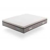 Matelas ressorts et mémoire de forme dual confort Tandem - 28 x 140 x 190cm - Basika