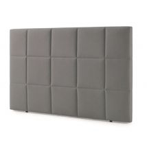 Tete de lit Jade Gris foncé - 120 x 100 x 7cm - Basika