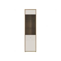 Vitrine Risso Chene/sable - 201 x 55 x 42cm - Basika