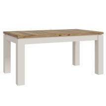 Table de repas extensible Risso Chene/sable - 75 x 160 x 90cm - Basika