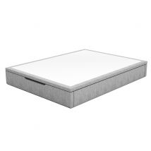 Lit coffre Ecrin Gris clair - 38 x 160 x 200cm - Basika