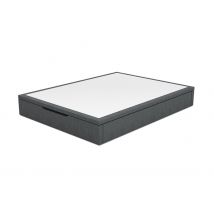 Lit coffre Ecrin Gris foncé - 38 x 160 x 200cm - Basika