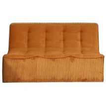 Chauffeuse 3 places Cadix Orange - 80 x 154 x 102cm - Basika