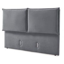Tete de lit Lou Gris foncé - 120 x 170 x 7cm - Basika