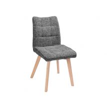 Chaise de séjour Colin Bois/gris - 91.5 x 45 x 59cm - Basika