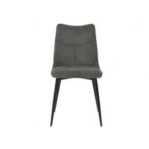 Chaise de séjour Jordie Noir/gris - 88 x 47 x 59cm - Basika