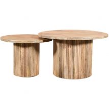 Lot de 2 tables basses Mumbai Bois - Basika