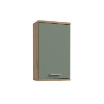 Meuble haut Champ chene artisan/vert sauge - Basika
