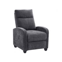 Fauteuil relax Darwin Gris anthracite - 100 x 69 x 93cm - Basika