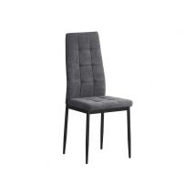 Chaise de séjour Zurich Gris - 96 x 41 x 48cm - Basika