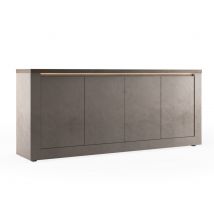 Buffet 4 portes Savona bronze/chene - Buffet - Basika