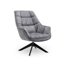 Fauteuil Volter Gris/noir - 98 x 80 x 98cm - Basika