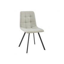 Chaise de séjour Chilli 2 Tissu beige - 88 x 45 x 53cm - Basika