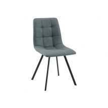 Chaise de séjour Chilli 2 Tissu gris foncé - 88 x 45 x 53cm - Basika