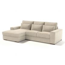Canapé d'angle à gauche. Alicante Beige - 88 x 275 x 171cm - Basika