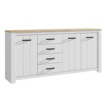 Buffet 3 portes 4 tiroirs Elara - Buffet - Basika